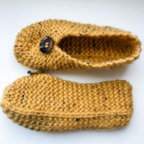 Granny's Favourite Slippers, Adult S/M/L, knit-a1-jpg