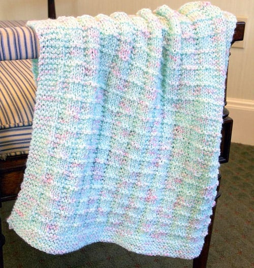 26 Free Baby Blanket Knitting Patterns, knit-e1-jpg