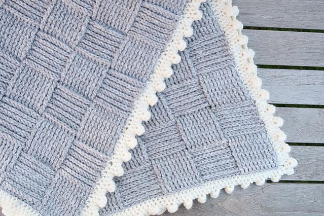 Plaza Baby Blanket, knit and crochet-a4-jpg