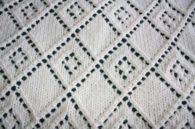 Diamond Lace Panel Baby Blanket, knit-d1-jpg