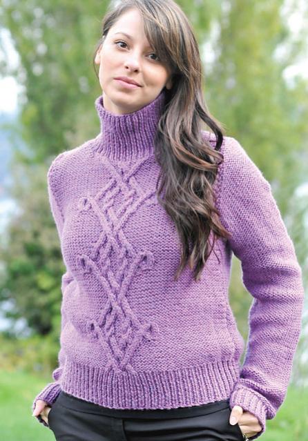 Celtic Pullover for Her, S-2X, knit-e1-jpg
