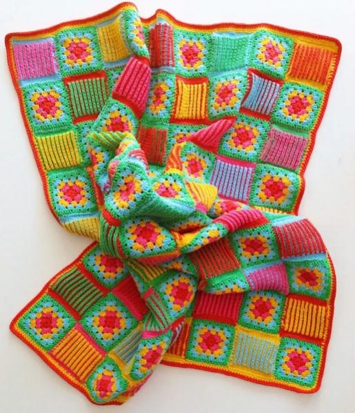 Granny Brioche Blanket, knit and crochet-w1-jpg