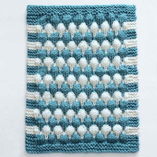 Chunky Bubble Stitch Blanket, knit-e2-jpg