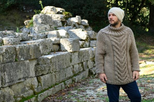 Staghorn Cable Sweater for Men, S-3X, knit-e3-jpg