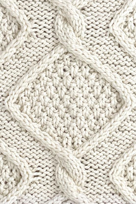 Diamond Heights  Cable Blanket. knit-e4-jpg