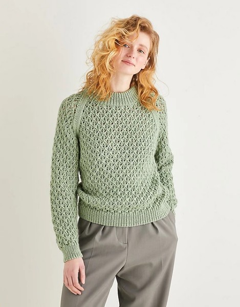 Trellis Pattern Sweater for Women, 32&quot; to 54&quot;, knit-a1-jpg