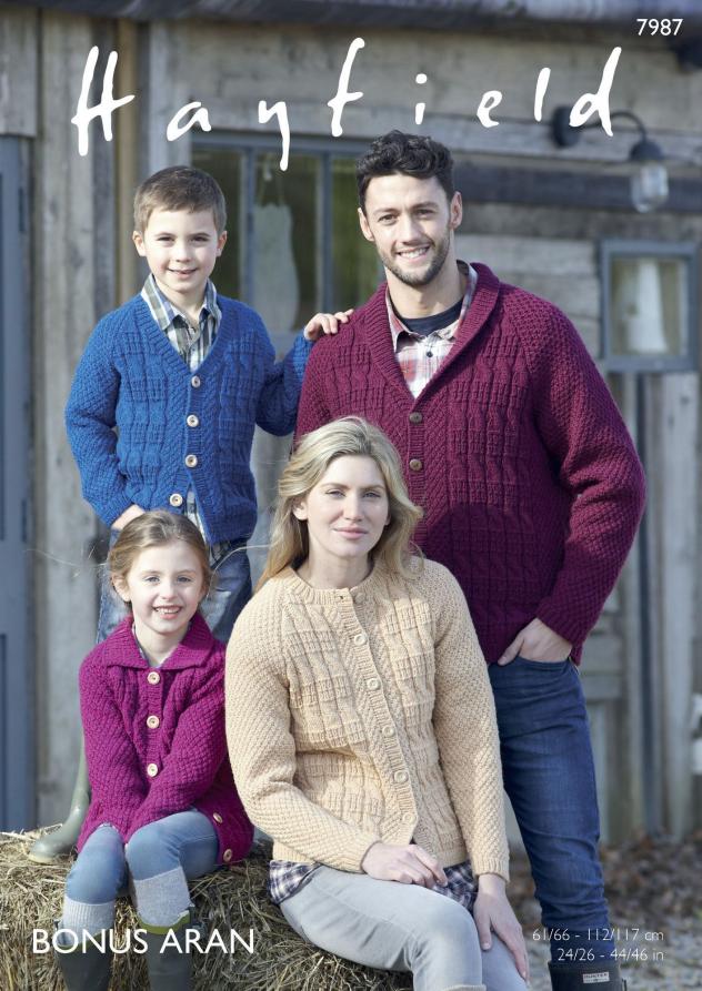 Cardigans for the Whole Family, 24&quot; to 46&quot;,knit-d1-jpg