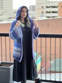 6-Day Hexagon Cardigan for Women, size is adaptable-w1-jpg