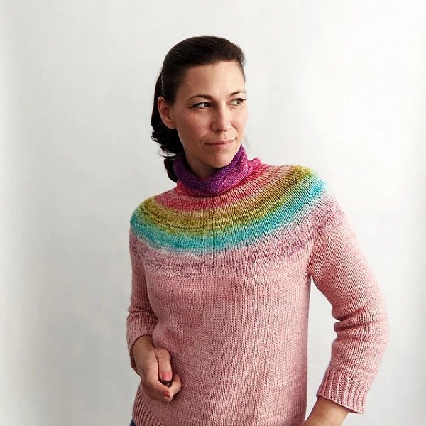 Funnel Cake Pullover for Women, 34.5&quot; to 61.25&quot;, knit-e2-jpg