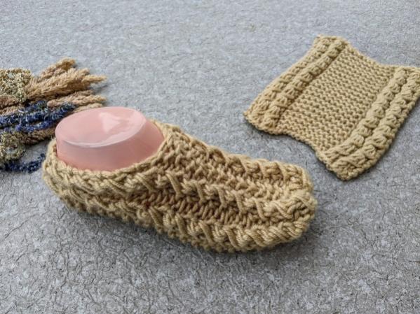 Two Flat Knit Slipper Socks for Women, size 6-8-e1-jpg
