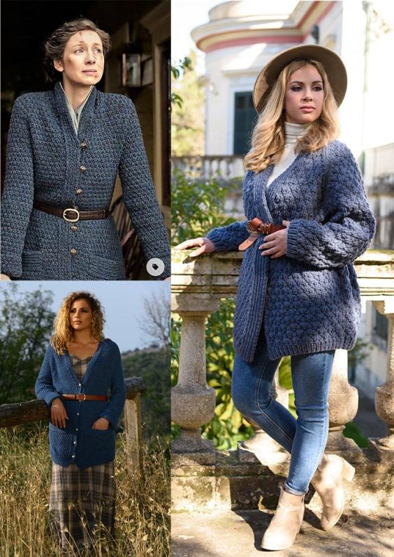 Claire's Modern Blue Sweater for Women, S-2X, kniit-s2-jpg
