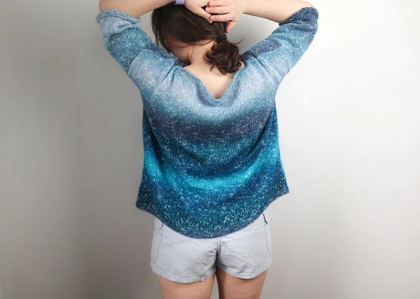 Ocean Meet Sky Sweater for Women, S-3XL-s3-jpg