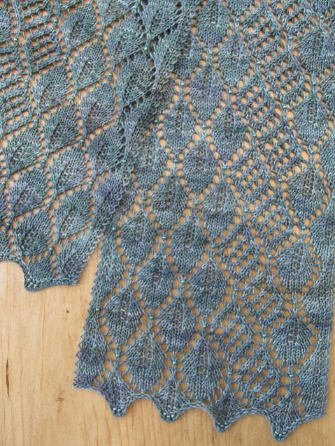 Madrona Lace Scarf, knit-e1-jpg