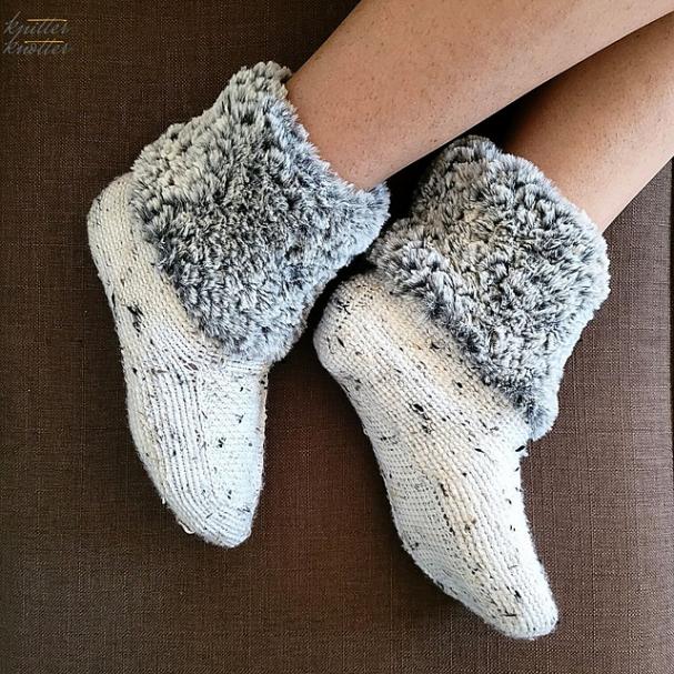 Slipper Boots with Faux Fur Trim, from baby 0-3 mos  to  women 12.5-w1-jpg