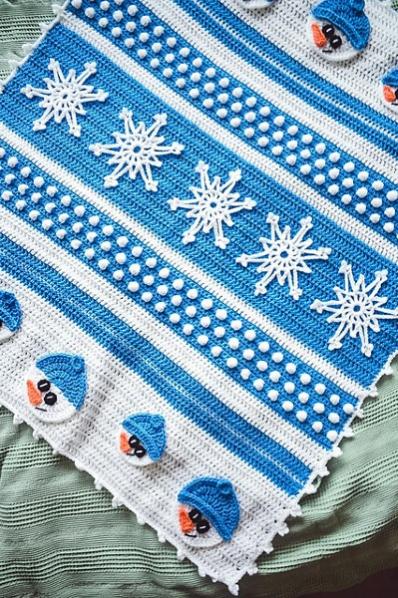 Snowman Christmas Blanket-q2-jpg