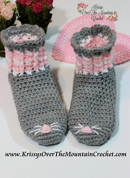 Purrr-fect Kitty Socks from Toddler to Adult Large-w1-jpg