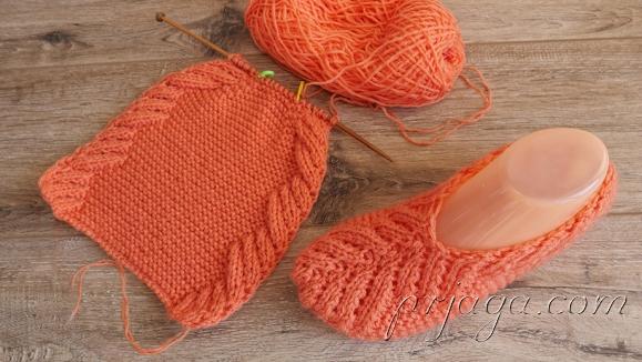 Four More Pairs of Lovely Slippers, knit-e3-jpg