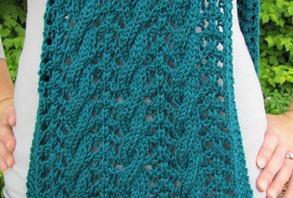 Green Lace Scarf, knit-a2-jpg