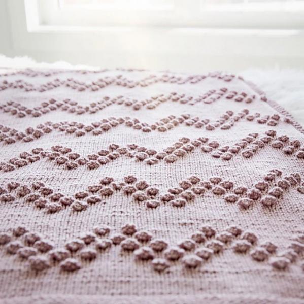 Chevron Bobble Stitch Blanket, knit-e3-jpg