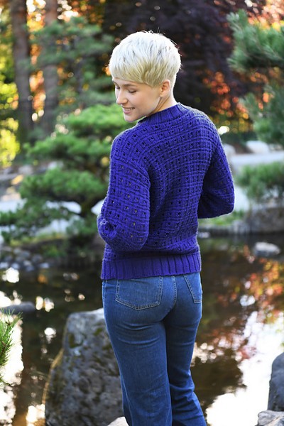 Boxy Owl Hole Cardigan for Women, 36&quot; to 56&quot;, knit-e2-jpg