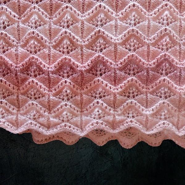 Gingko Leaf Blanket, knit-e2-jpg