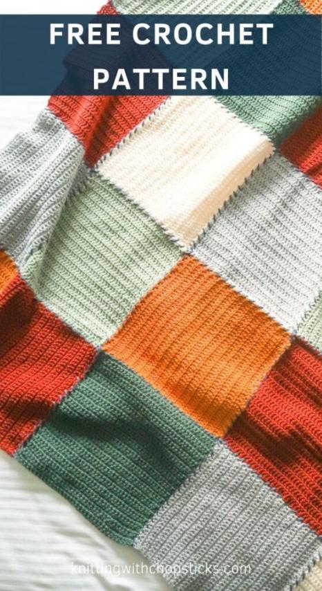 Block Crochet Blanket and Block Knitting Blanket, knit-s2-jpg