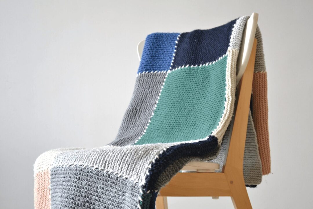 Block Crochet Blanket and Block Knitting Blanket, knit-s3-jpg
