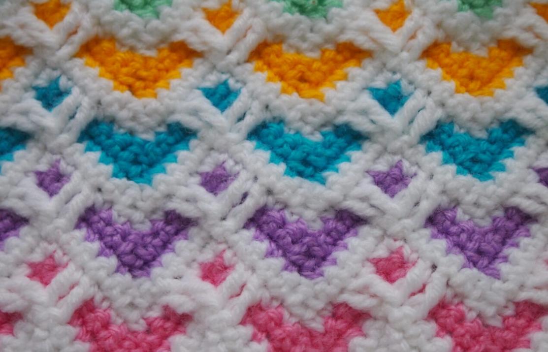 Heart Zig Zag Stitch Crochet Pattern-w1-jpg