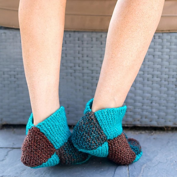 Origami Slippers, knit-a2-jpg