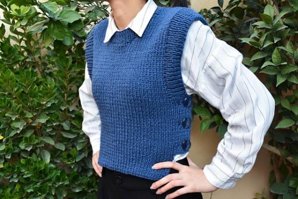 Kiki Vest for Women, XS-4XL, knit-a1-jpg