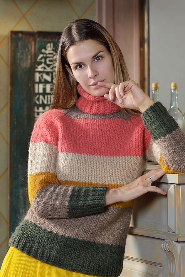 Puzzle Tricot Pullover for Women, size 40, knit-a2-jpg