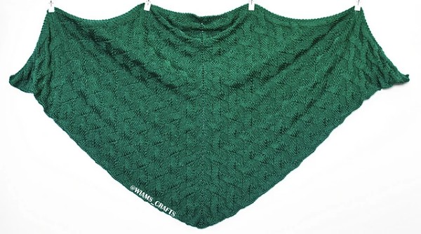 Rhombus Weave Shawl, knit-s3-jpg