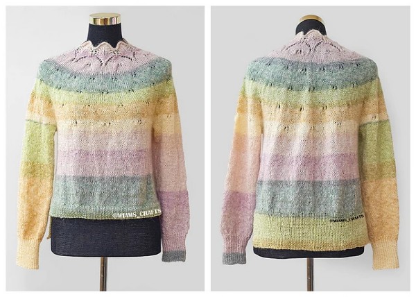Pastel Stripes Sweater for Women, XS-2XL, knit-a3-jpg