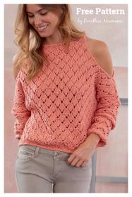Shirt S10225 for Women, XS-XL  knit-z1-jpg