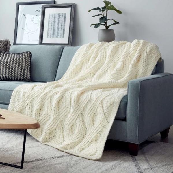 Twisted Stitch Blanket, knit-s1-jpg
