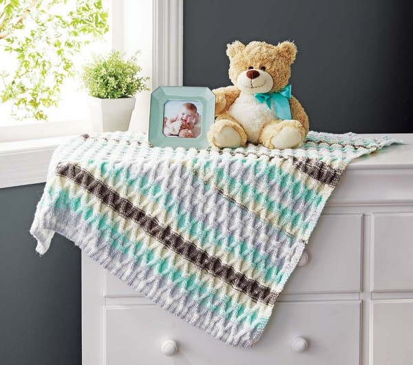 Sweet Diamonds Baby Blanket, knit-d1-jpg