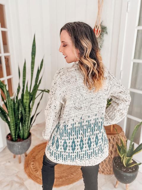 Wish Upon a Star mosaic Pullover for Women, XS-5X-w2-jpg