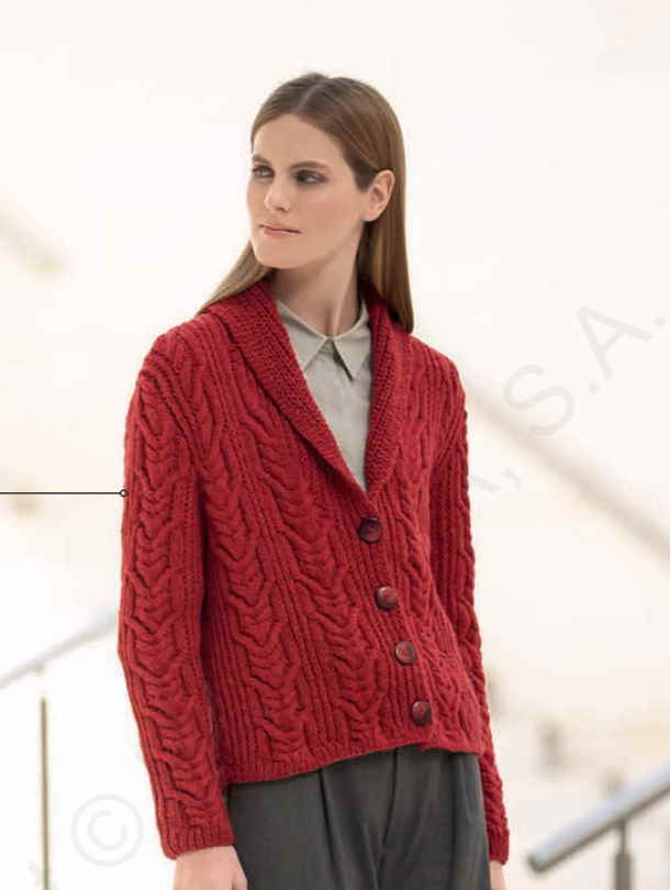 Cashmere Blend Cable Cardigan, 37 3/4&quot; to 48 7/8&quot;, knit-cashmere-blend-cable-cardigan-jpg