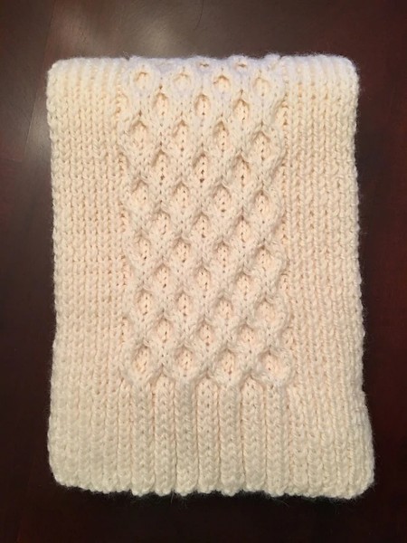 Brianna Honeycomb Scarf, knit-e2-jpg