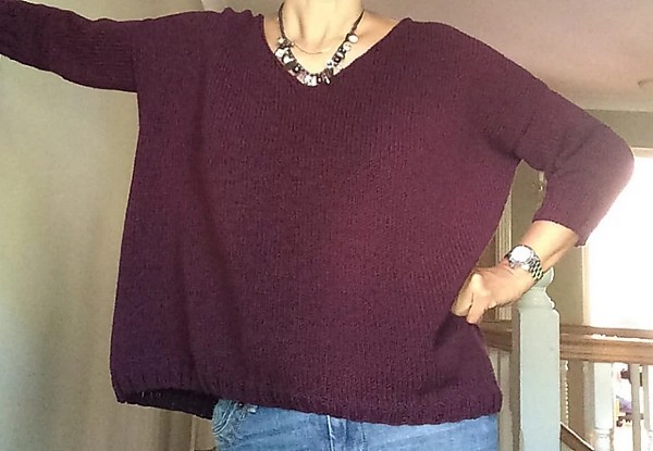 Beetroot Salad Pullover, one size, knit-a4-jpg