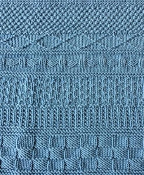 Knit and Purl Baby Blanket, knit-s2-jpg