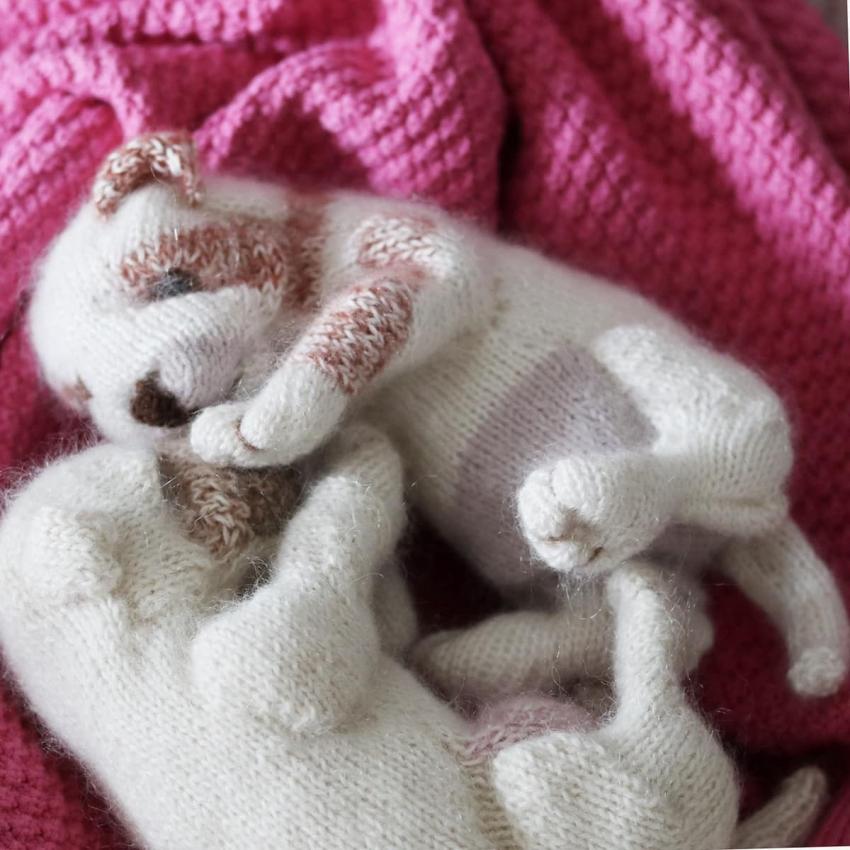 Puppy Dog Knitting Pattern by Claire Garland, knit-a2-jpg