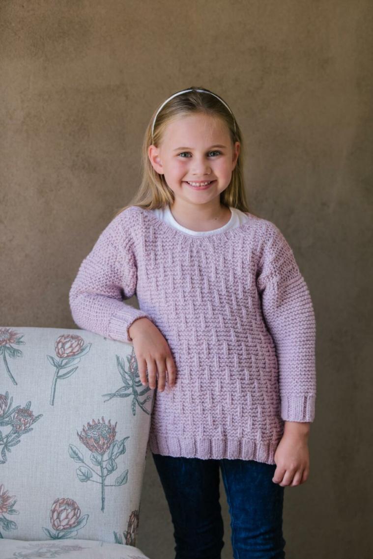 Round Neck Pullover, 4 yrs to 50&quot;, knit-s2-jpg