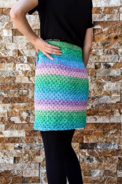 Double Faced Skirt, XS-2XL, knit-a2-jpg