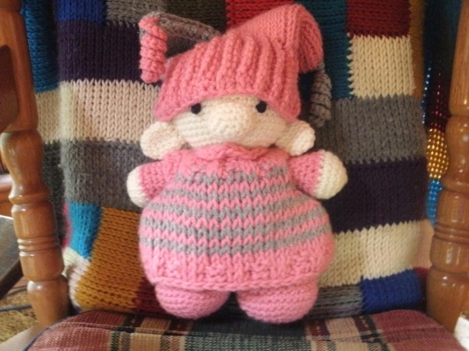 A crocheted version of the knitted bedtime gnome-crocheted-bedtime-gnome-bout-bass-treble-27-2023-jpg