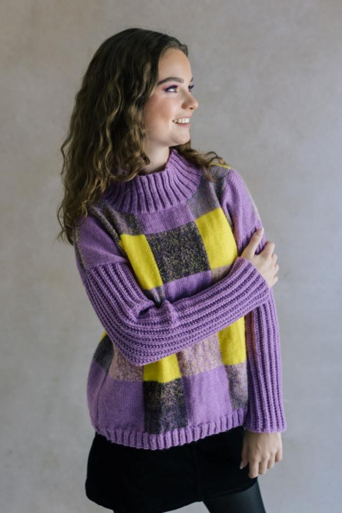 Color Block Pullover, 32&quot; to 42&quot;, knit-a1-jpg