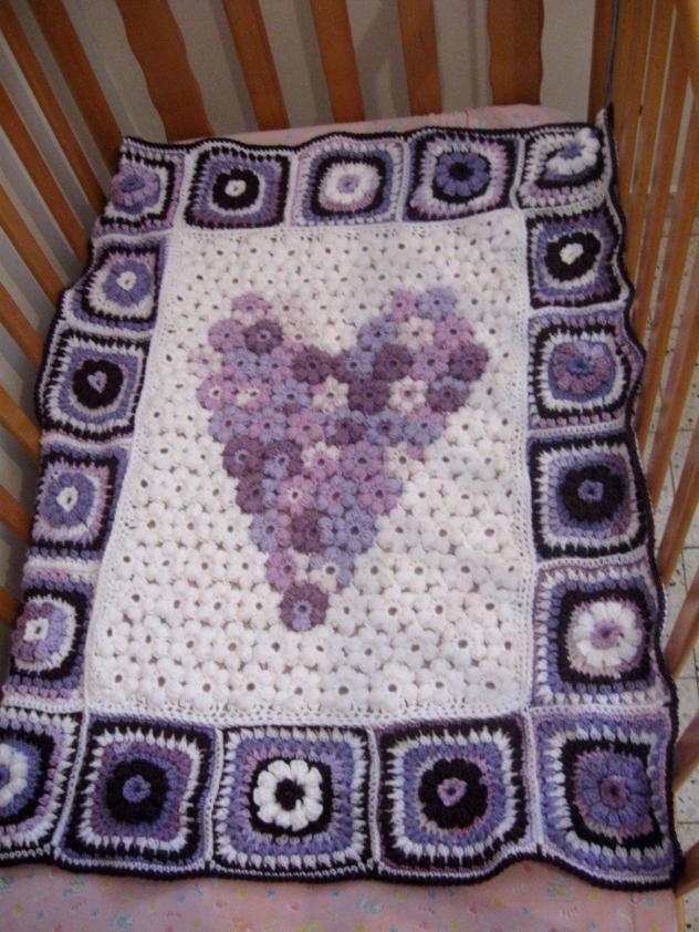 Flower Afghan &amp; Grannies Free Crochet Pattern-flower-granny-baby-blanket-finished-1-jpg