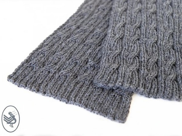 Cable Scarf Fabian, knit-a2-jpg
