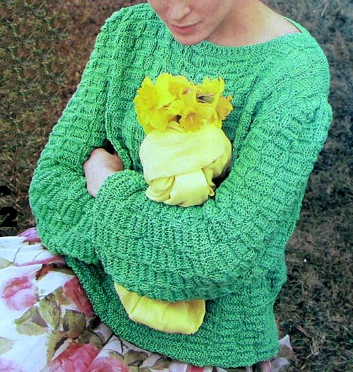 Spring Mint Pullover, L-2X, knit-e1-jpg