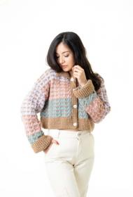 Cropped Cable Cardi, S-4X, knit-s1-jpg